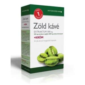 Interherb napi 1 zöld kávé extraktum 300mg + króm – 30db