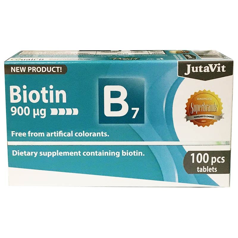 JutaVit Biotin - B7-vitamin tabletta - 100db 1 JutaVit Biotin - B7-vitamin tabletta - 100db
