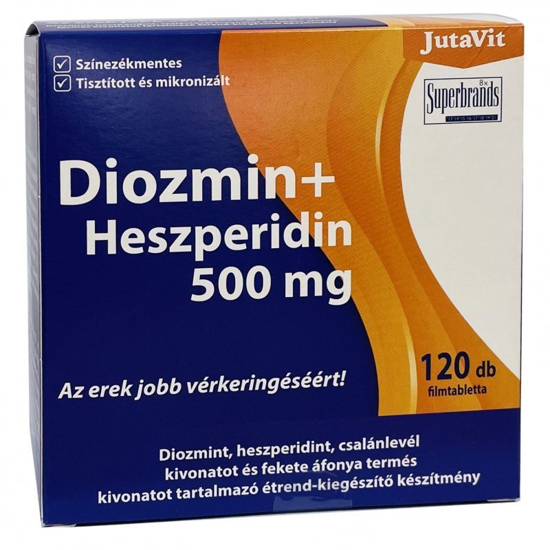 JutaVit Diozmin + Heszperidin tabletta - 120db 1 JutaVit Diozmin + Heszperidin tabletta - 120db