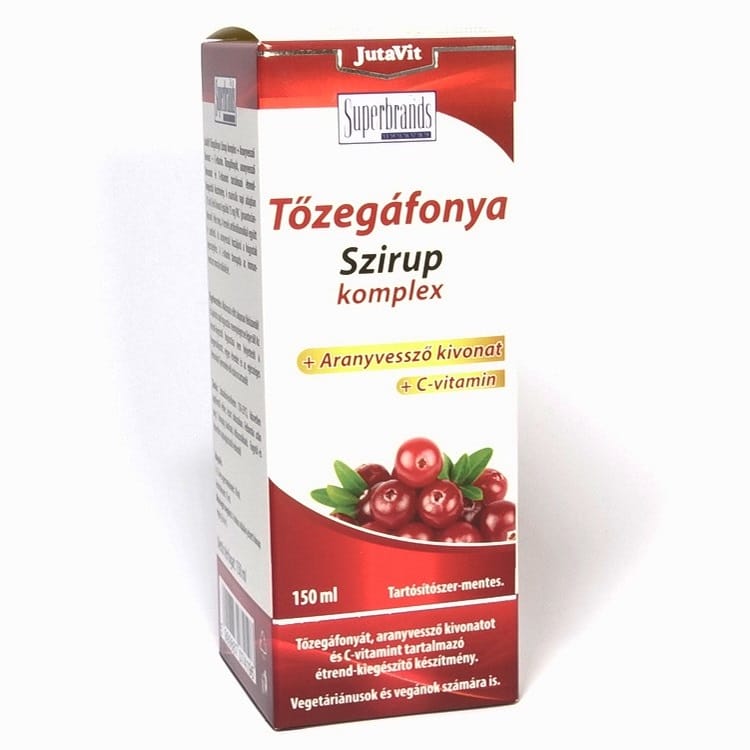 JutaVit Tőzegáfonya Szirup komplex - 150ml 1 JutaVit Tőzegáfonya Szirup komplex - 150ml