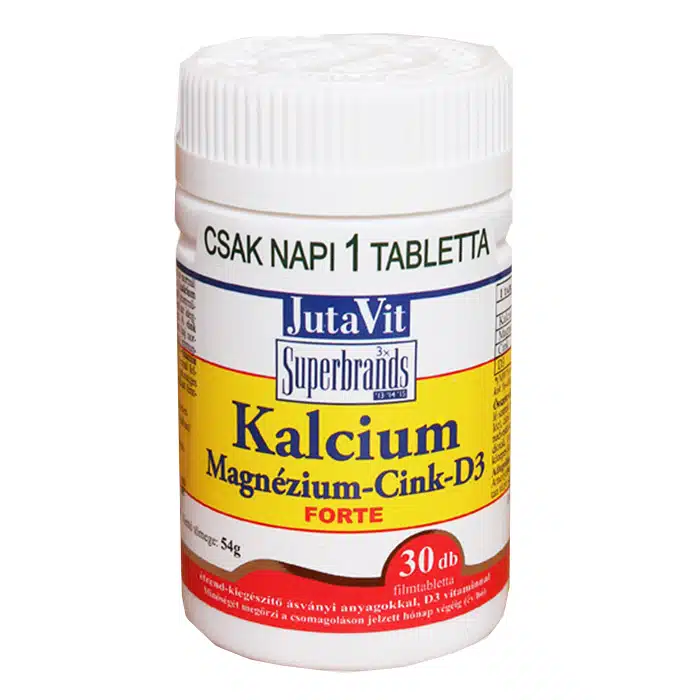 Jutavit Kalcium-Magnézium-Cink-D3-vitamin tabletta - 30db 1 Jutavit Kalcium-Magnézium-Cink-D3-vitamin tabletta - 30db