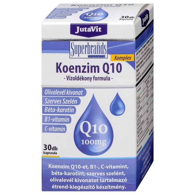 Jutavit Koenzim Q10 100mg vízoldékony kapszula - 30db 1 Jutavit Koenzim Q10 100mg vízoldékony kapszula - 30db