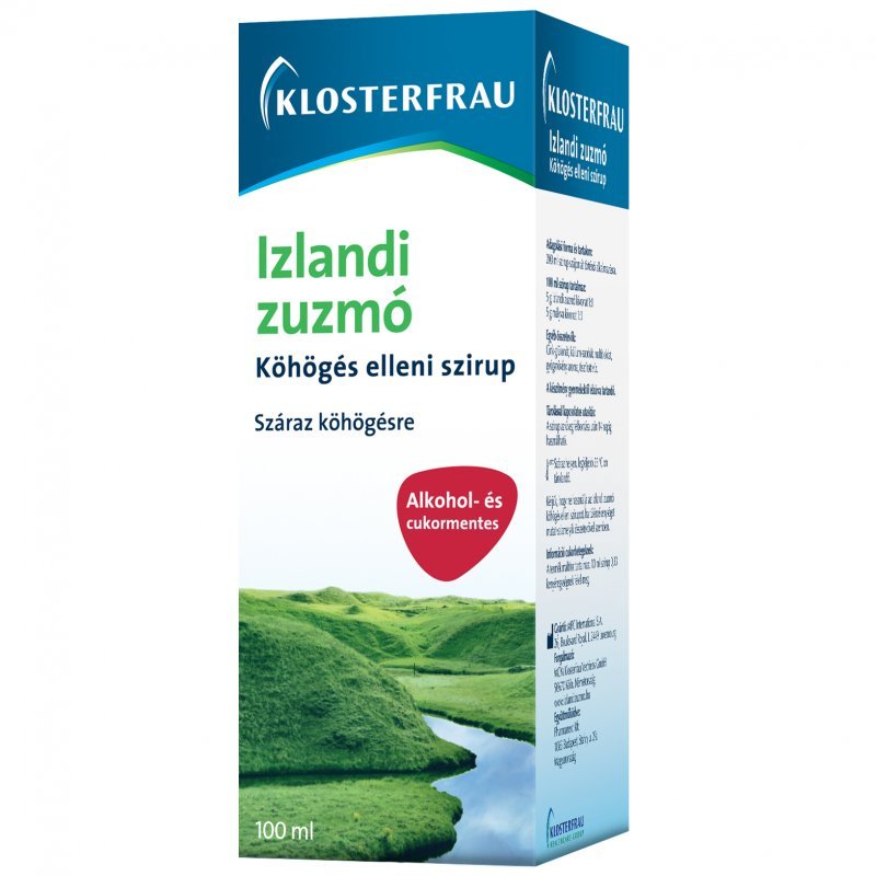 Klosterfrau Izlandi zuzmó köhögés elleni szirup felnőtteknek - 100ml 1 Klosterfrau Izlandi zuzmó köhögés elleni szirup felnőtteknek - 100ml