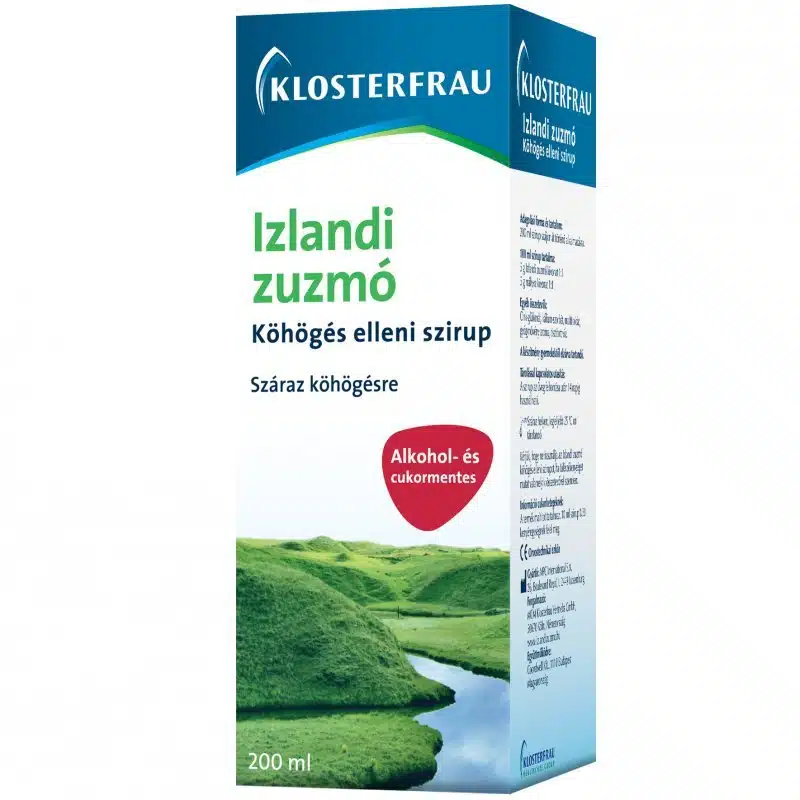 Klosterfrau Izlandi zuzmó köhögés elleni szirup felnőtteknek - 200ml 1 Klosterfrau Izlandi zuzmó köhögés elleni szirup felnőtteknek - 200ml