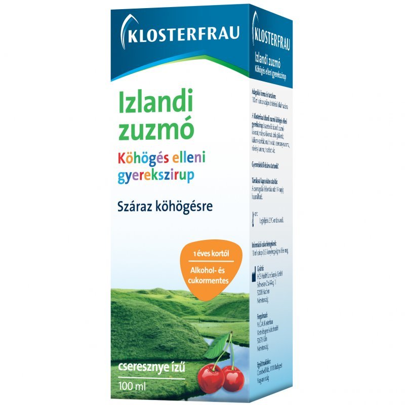 Klosterfrau Izlandi zuzmó köhögés elleni szirup gyerekeknek - 100ml 1 Klosterfrau Izlandi zuzmó köhögés elleni szirup gyerekeknek - 100ml