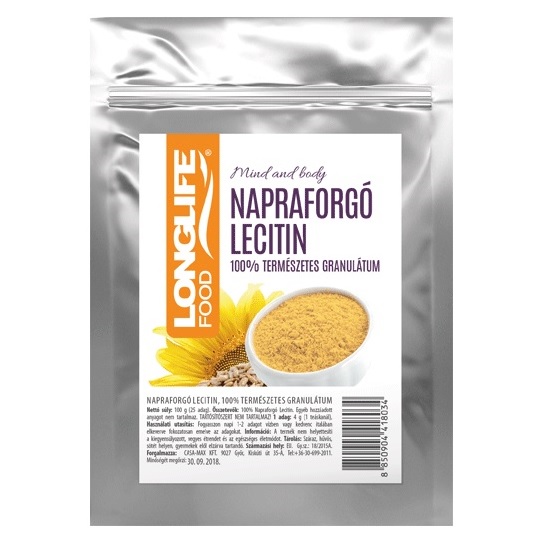 Longlife Napraforgó Lecitin granulátum - 100g 1 Longlife Napraforgó Lecitin granulátum - 100g