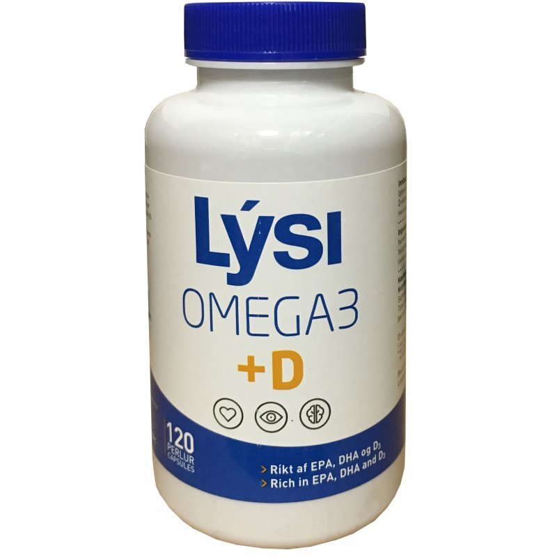 Lysi Omega-3 + D-vitamin kapszula - 120db 1 Lysi Omega-3 + D-vitamin kapszula - 120db