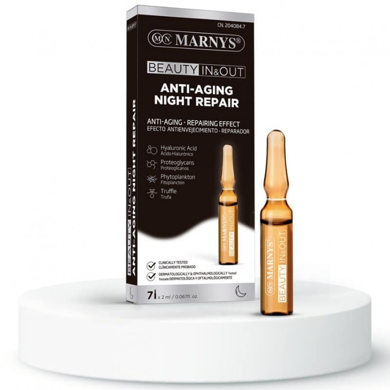 Marnys Anti-Aging Night Repair Bőrhelyreállító ampulla éjszakára - 7x2ml 1 Marnys Anti-Aging Night Repair Bőrhelyreállító ampulla éjszakára - 7x2ml