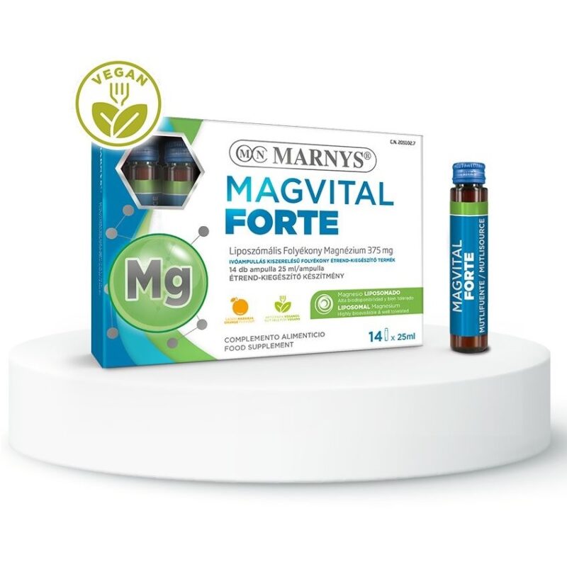 Marnys Magvital Forte Liposzomális folyékony magnézium - 14x25ml 1 Marnys Magvital Forte Liposzomális folyékony magnézium - 14x25ml