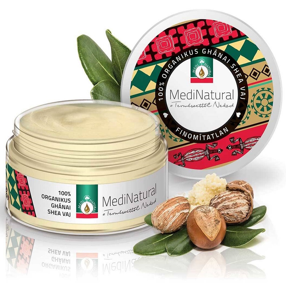 Medinatural Ghánai bio shea vaj - 100ml 1 Medinatural Ghánai bio shea vaj - 100ml