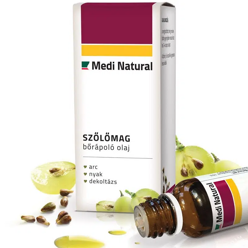 Medinatural Szőlőmag bőrápoló olaj - 20ml 1 Medinatural Szőlőmag bőrápoló olaj - 20ml