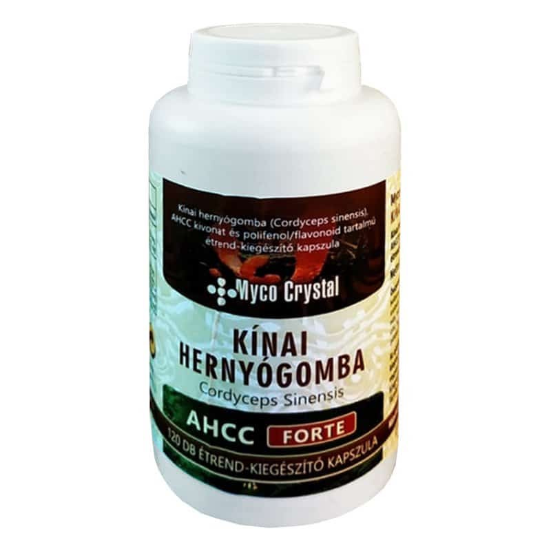 Myco Crystal AHCC Forte Kínai hernyógomba kapszula - 120db 1 Myco Crystal AHCC Forte Kínai hernyógomba kapszula - 120db