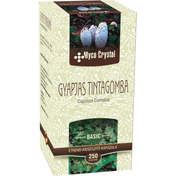 Myco Crystal Gyapjas tintagomba kapszula - 250 db 1 Myco Crystal Gyapjas tintagomba kapszula – 250 db