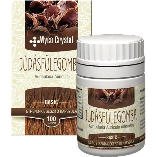 Myco Crystal Júdásfülegomba kapszula - 100db 1 Myco Crystal Júdásfülegomba kapszula – 100db