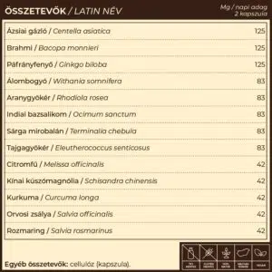 Myrobalan DranPa - agyserkentő, memóriajavító kapszula - 60db 3 Myrobalan DranPa - agyserkentő, memóriajavító kapszula - 60db - Image 2