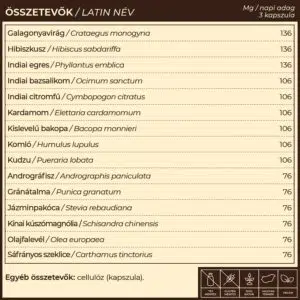 Myrobalan ShiVa - vérnyomáscsökkentő gyógynövény-komplex kapszula - 60db - Image 2
