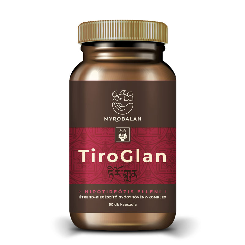 Myrobalan TiroGlan Pajzsmirigy-alulműködés elleni kapszula - 60db 1 Myrobalan TiroGlan Pajzsmirigy-alulműködés elleni kapszula - 60db