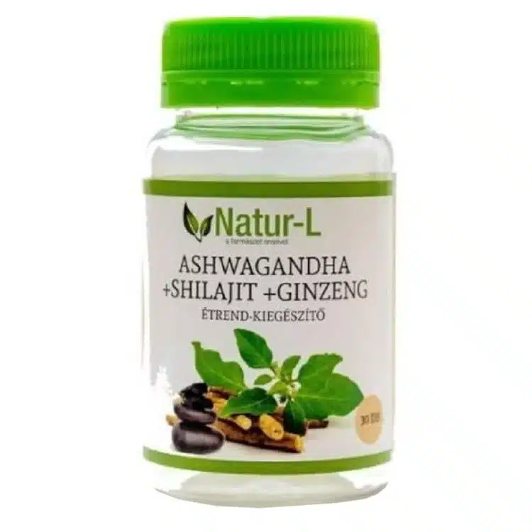 Natur-L Ashwagandha+Shilajit+Ginzeng kapszula - 30db 1 Natur-L Ashwagandha+Shilajit+Ginzeng kapszula - 30db