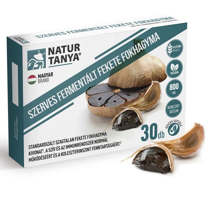 Natur Tanya Fermentált Fekete fokhagyma kapszula - 30db 1 Natur Tanya Fermentált Fekete fokhagyma kapszula - 30db