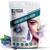 Natur Tanya Good Day! Kollagén por frissítő áfonya ízben - hal és marha kollagén peptidek, biotin, C-vitamin és cink-biszglicinát - 237g