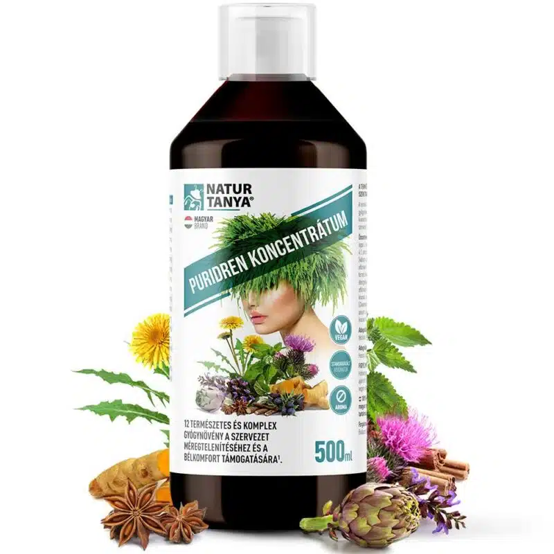 Natur Tanya Puridren méregtelenítő koncentrátum - 500ml 1 Natur Tanya Puridren méregtelenítő kivonat - 500ml