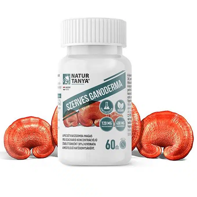 Natur Tanya Szerves Ganoderma tabletta - 60db 1 Natur Tanya Szerves Pecsétviaszgomba - Ganoderma tabletta - 60db