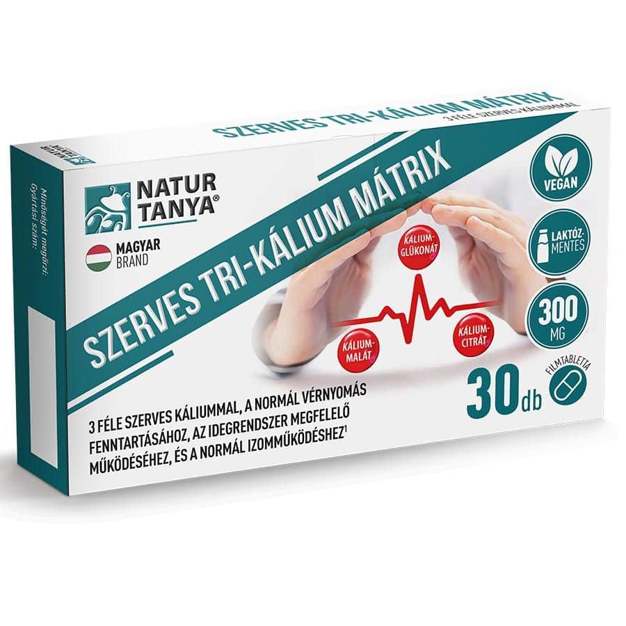 Natur Tanya Szerves Tri-Kálium Mátrix tabletta - 30db 1 Natur Tanya Szerves Tri-Kálium Mátrix tabletta - 30db