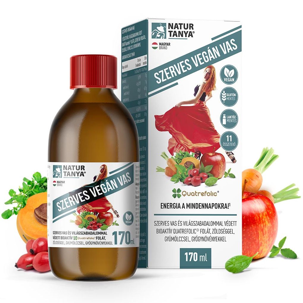 Natur Tanya Szerves Vegán Vas szirup - 170ml 1 Natur Tanya Szerves Vegán Vas szirup - 170ml
