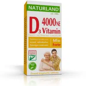 Naturland Prémium D-vitamin 4000NE Forte tabletta - 60db