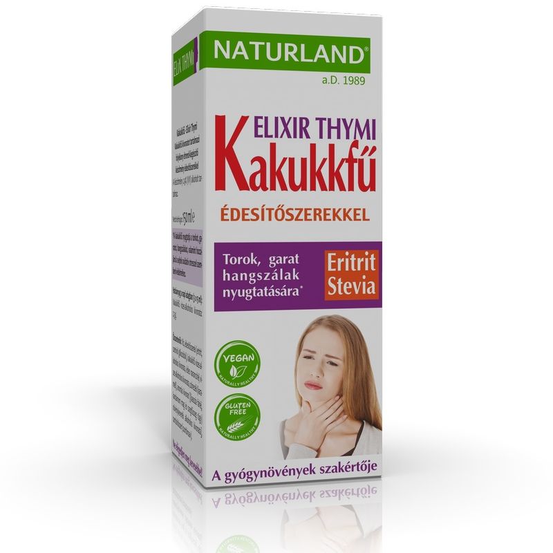 Naturland Elixir Thymi cukormentes kakukkfű szirup - 150ml 1 Naturland Elixir Thymi cukormentes kakukkfű szirup - 150ml