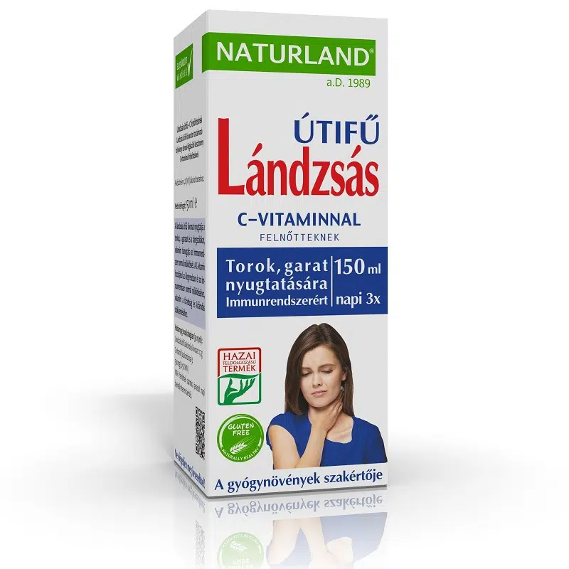 Naturland Lándzsás útifű szirup + C-vitamin felnőtt - 150ml 1 Naturland Lándzsás útifű szirup + C-vitamin felnőtt - 150ml