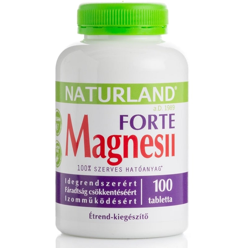 Naturland Magnesii Fotre - Magnézium tabletta - 100db 1 Naturland Magnesii Fotre - Magnézium tabletta - 100db