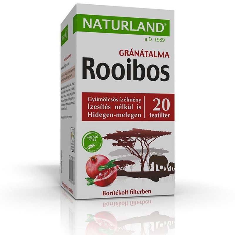 Naturland Rooibos-Gránátalma tea - 20 filter 1 Naturland Rooibos-Gránátalma tea - 20 filter
