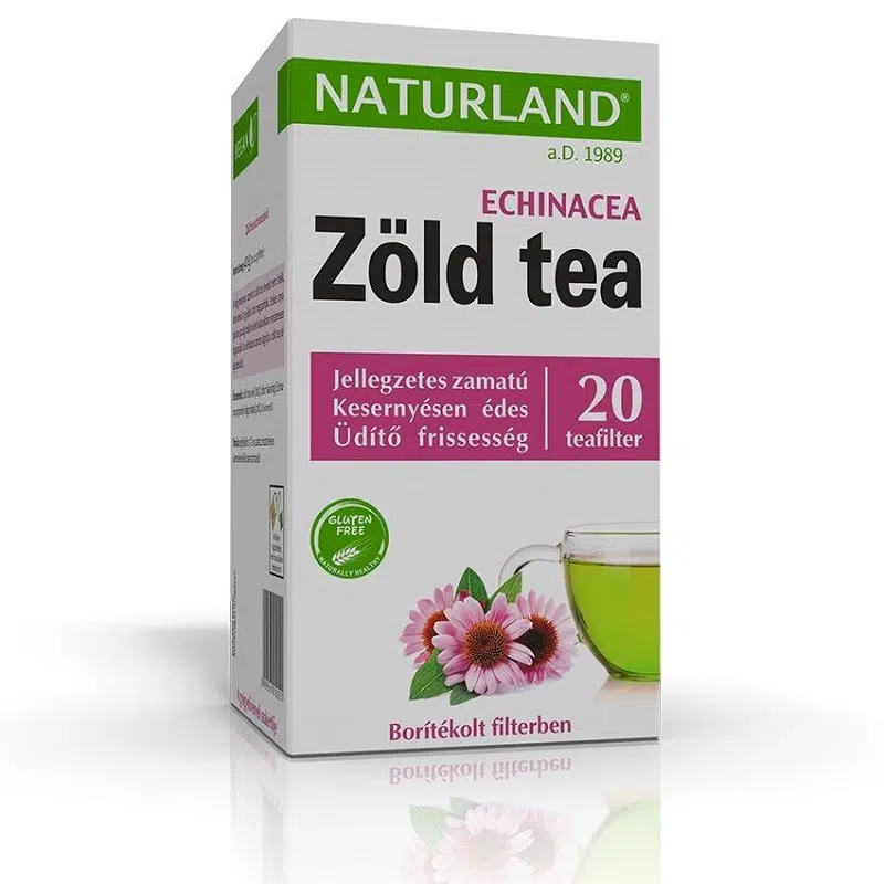 Naturland Zöld tea echinaceával - 20 filter 1 Naturland Zöld tea echinaceával - 20 filter