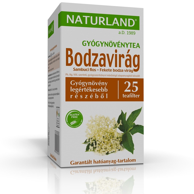 Naturland bodzavirág tea - 25 filter 1 Naturland bodzavirág tea - 25 filter
