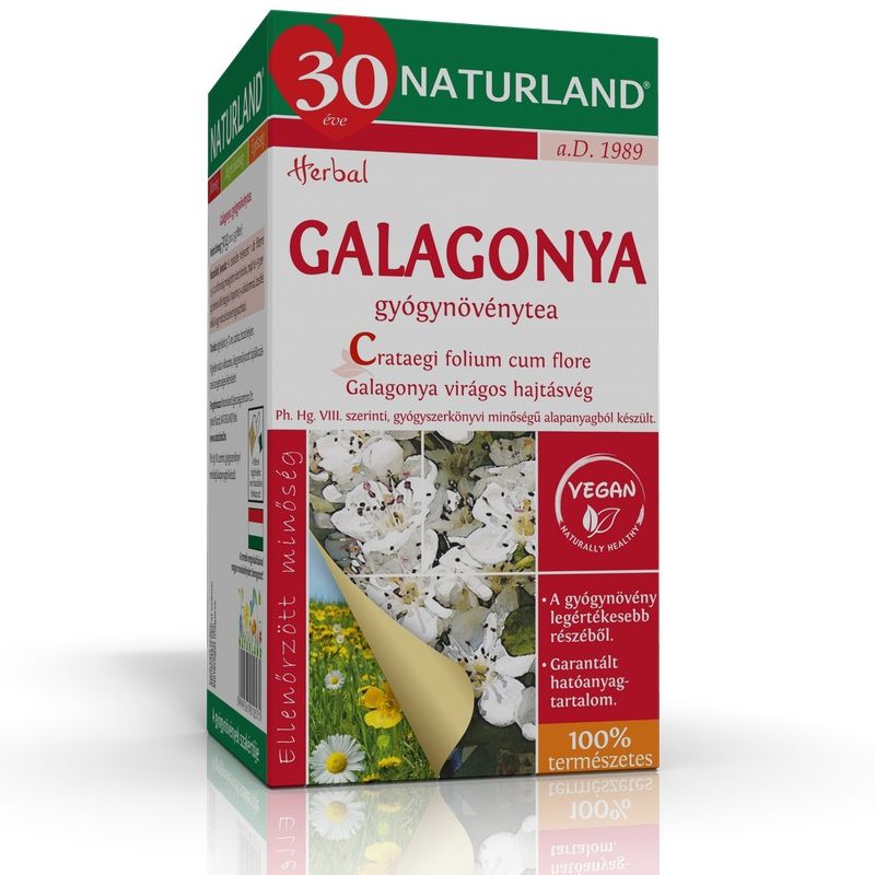 Naturland galagonya filteres tea - 20 filter 1 Naturland galagonya filteres tea - 20 filter