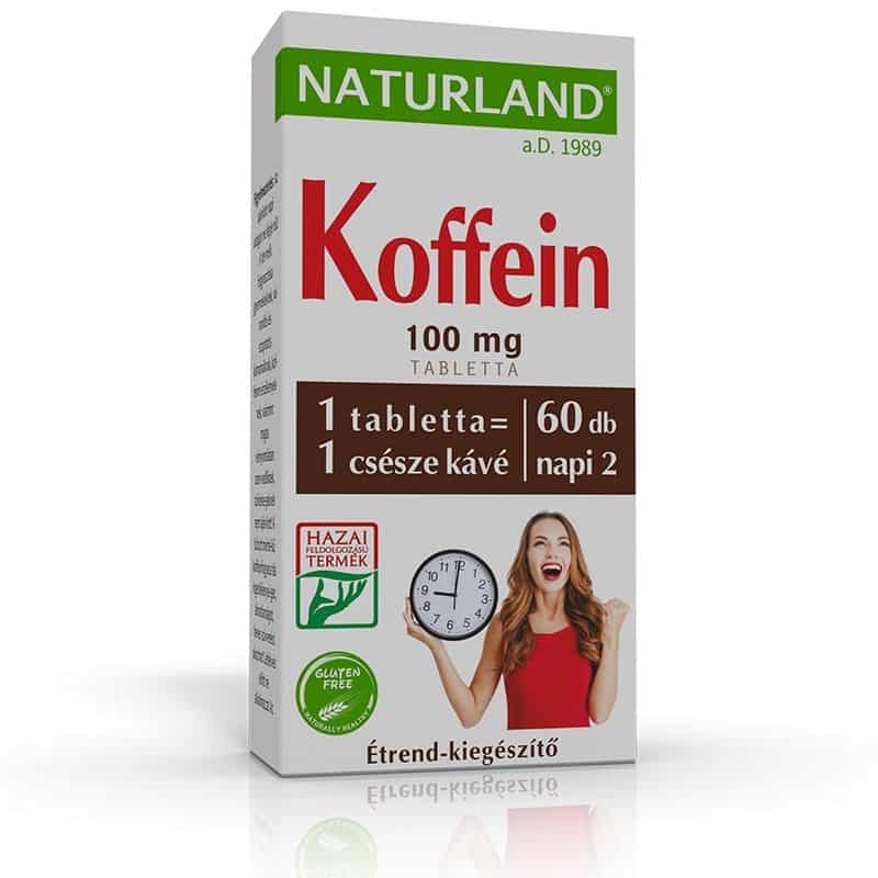 Naturland Koffein tabletta - 60 db 1 Naturland Koffein tabletta - 60 db