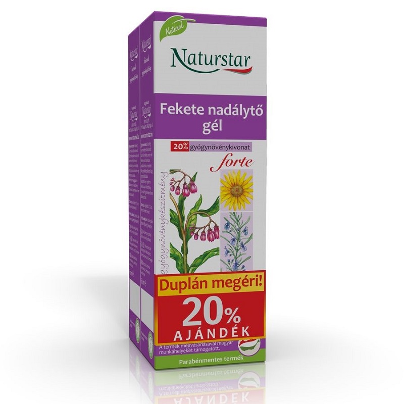 Naturstar Fekete Nadálytő Forte gél - 2x60ml 1 Naturstar Fekete Nadálytő Forte gél - 2x60ml