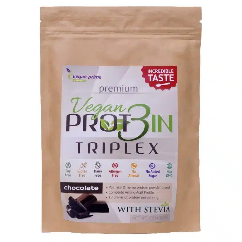 Netamin Vegan Prot3in Triplex csokoládé ízű (növényi fehérjepor) - 550g 1 Netamin Vegan Prot3in Triplex csokoládé - 550g