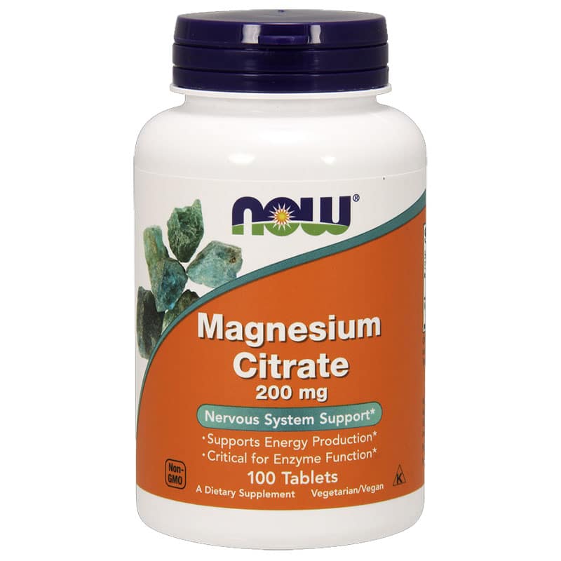 Now Magnézium citrát 200mg tabletta - 100db 1 Now Magnézium citrát 200mg tabletta - 100db