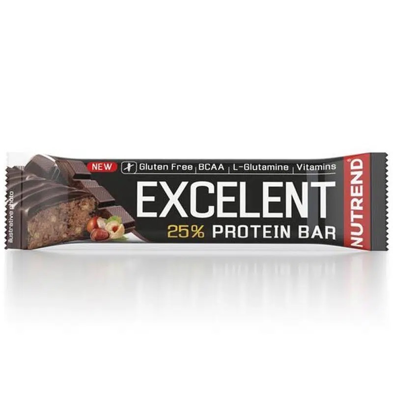 Nutrend Excelent 25% csoki-mogyoró ízű fehérje szelet - 85g 1 Nutrend Excelent 25% csoki-mogyoró ízű fehérje szelet - 85g