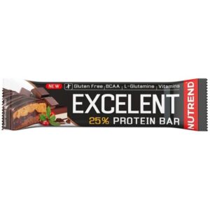 Nutrend Excelent 25% csoki-nugát-áfonya ízű fehérje szelet - 85g