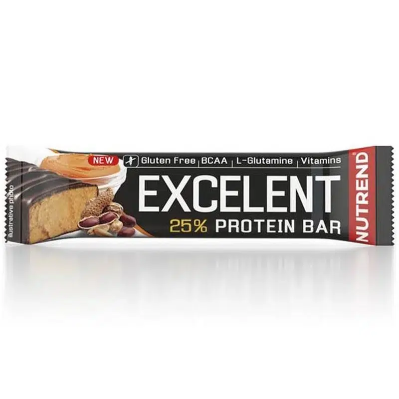 Nutrend Excelent 25% mogyoróvaj ízű fehérje szelet - 85g 1 Nutrend Excelent 25% mogyoróvaj ízű fehérje szelet - 85g