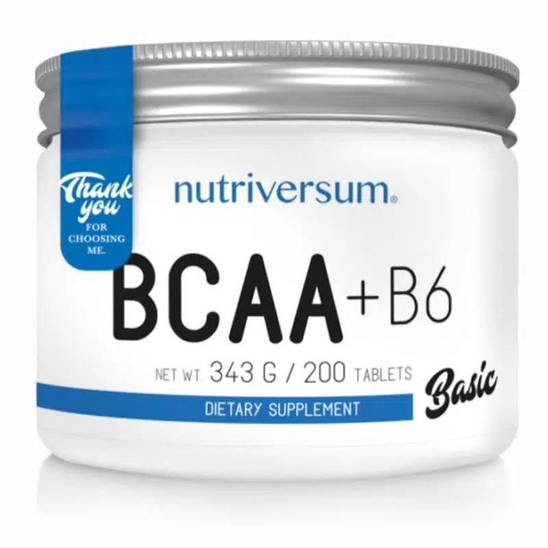 Nutriversum BASIC BCAA+B6 tabletta - 200db 1 Nutriversum BASIC BCAA+B6 tabletta - 200db