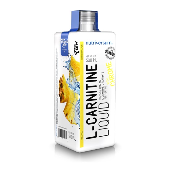 Nutriversum FLOW- L-karnitin ananász ízű ital - 500ml 1 Nutriversum FLOW- L-karnitin ananász ízű ital - 500ml