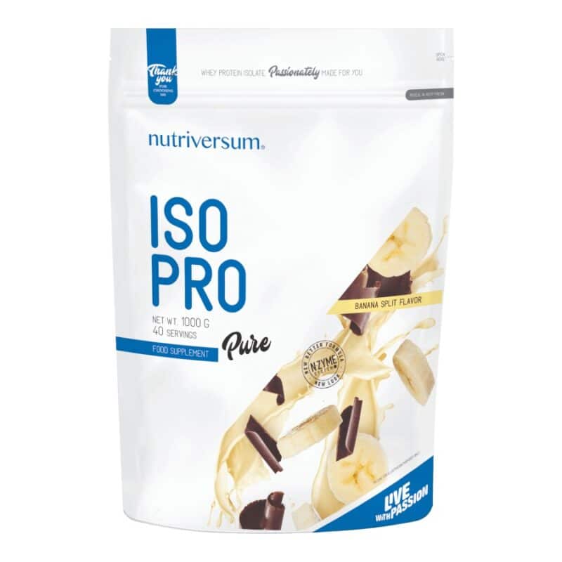 Nutriversum PURE Iso Pro banán-split - 1000g 1 Nutriversum PURE Iso Pro banán-split - 1000g