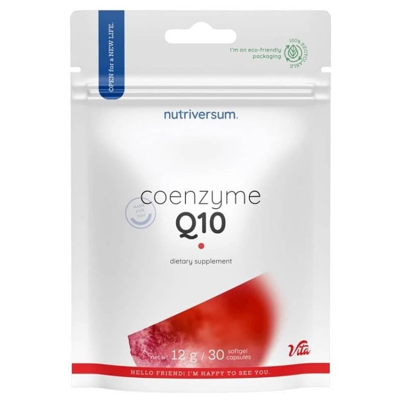 Nutriversum VITA Coenzyme Q10 lágyzselatin kapszula - 30db 1 Nutriversum VITA Coenzyme Q10 lágyzselatin kapszula - 30db
