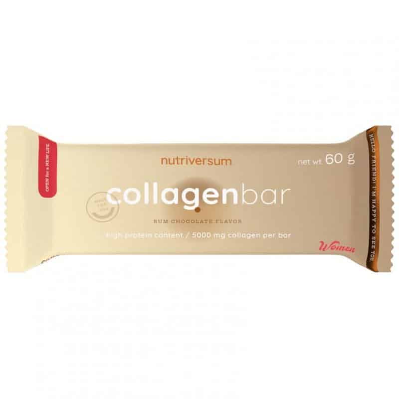 Nutriversum WOMEN Collagen Bar Rumos csokoládé - 60g 1 Nutriversum WOMEN Collagen Bar Rumos csokoládé - 60g