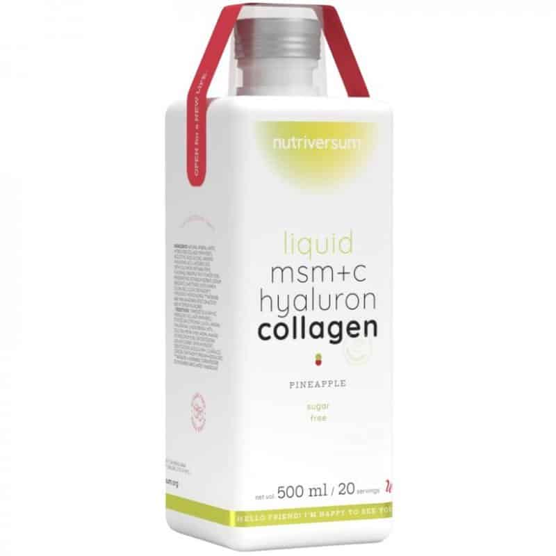 Nutriversum WOMEN Collagen+Hyaluron+MSM Liquid ananász ízű cukormentes ital - 500ml 1 Nutriversum WOMEN Collagen+Hyaluron+MSM Liquid ananász ízű cukormentes ital - 500ml