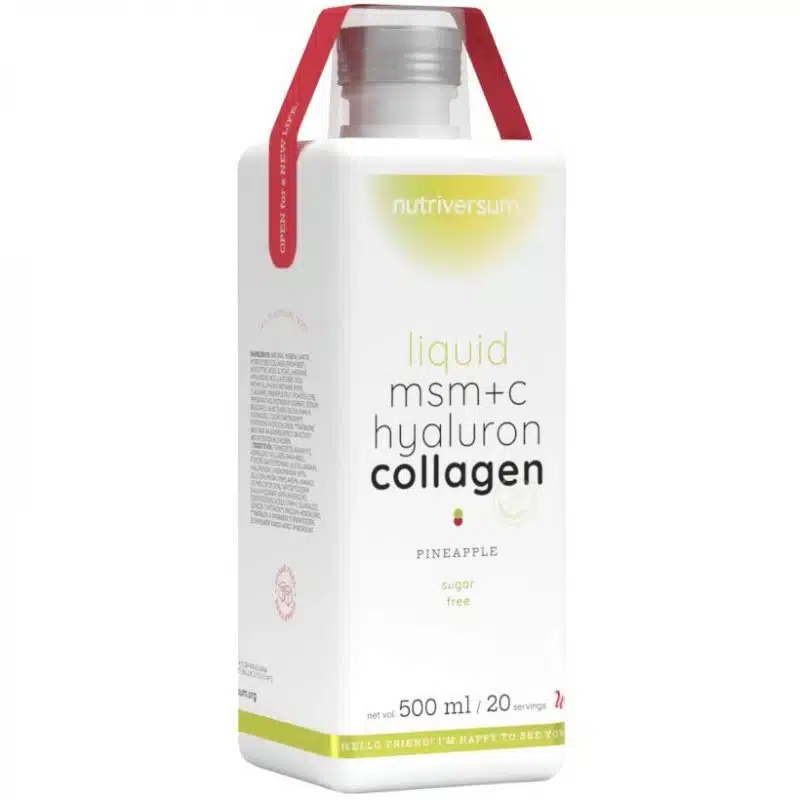 Nutriversum WOMEN Collagen+Hyaluron+MSM Liquid ananász ízű cukormentes ital - 500ml 1 Nutriversum WOMEN Collagen+Hyaluron+MSM Liquid ananász ízű cukormentes ital - 500ml
